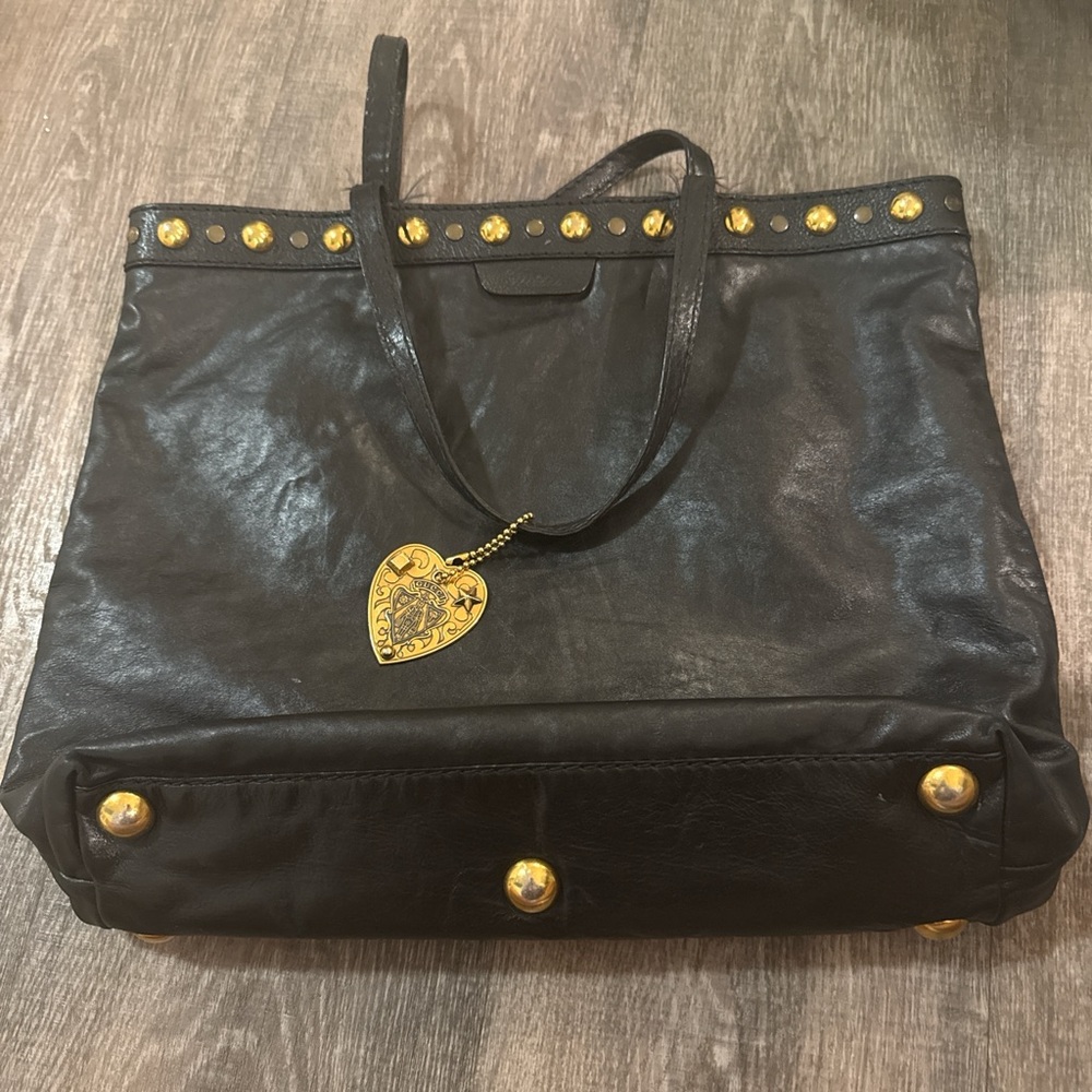 Gucci Black Leather Tote Bag